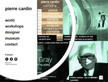 Tablet Screenshot of pierrecardin.com